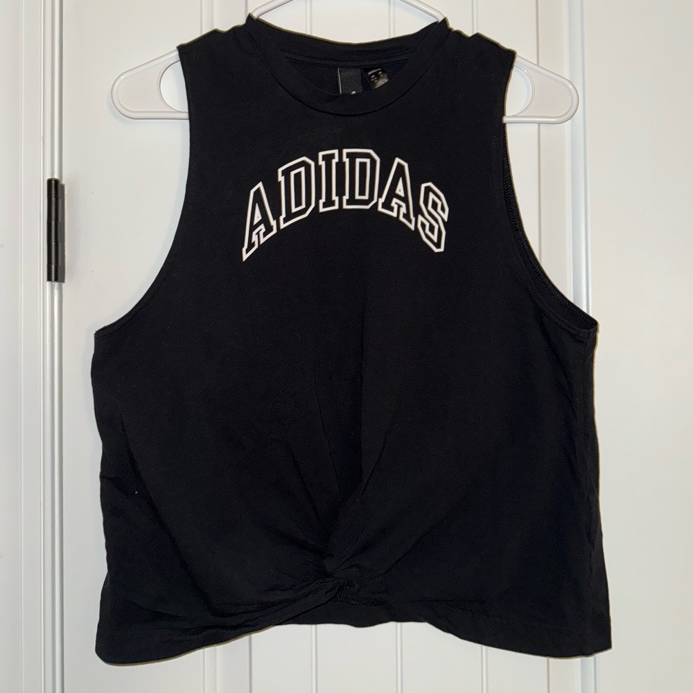 Adidas Tank Top w/ knot in front
